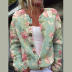 Klara | Gestrickter Cardigan mit Knopfleiste