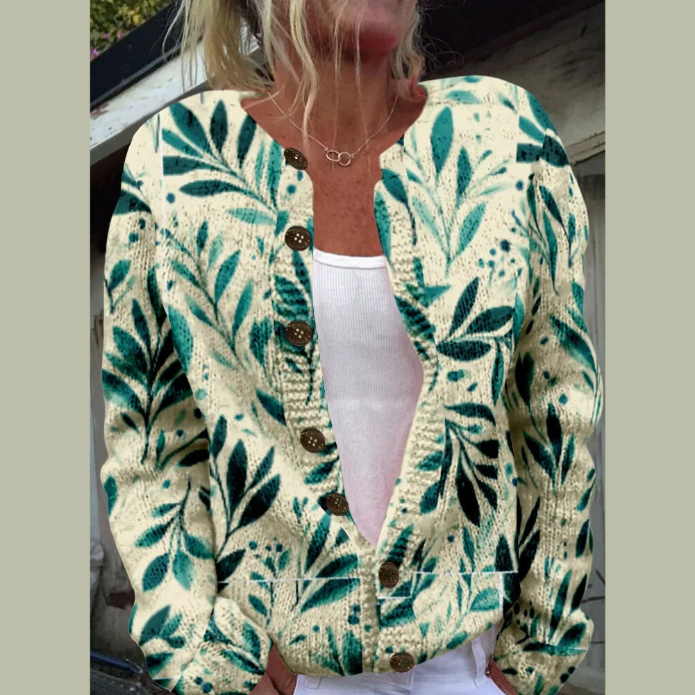 Klara | Gestrickter Cardigan mit Knopfleiste