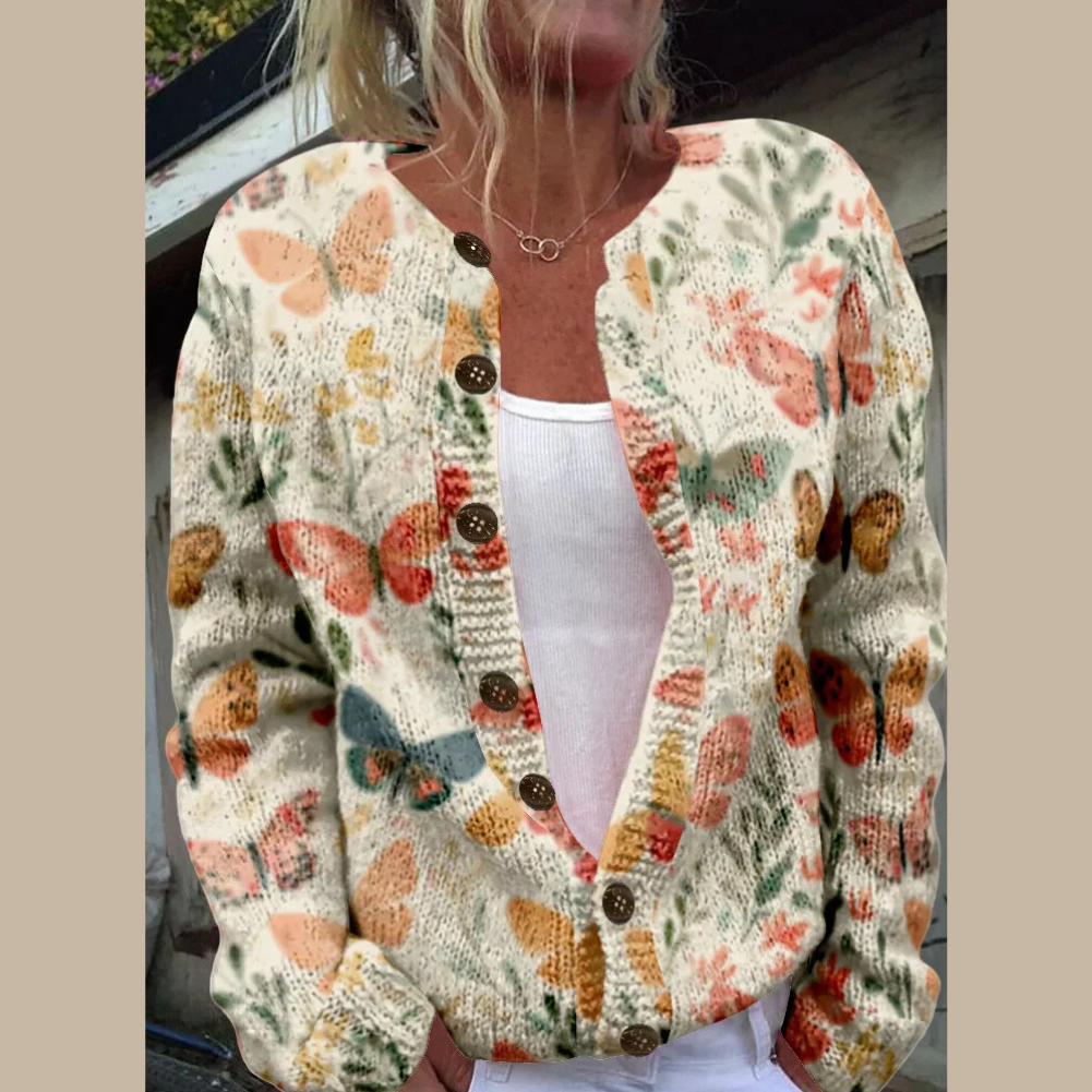 Klara | Gestrickter Cardigan mit Knopfleiste