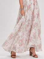 Josefine | Florales Druck Fließendes Midikleid