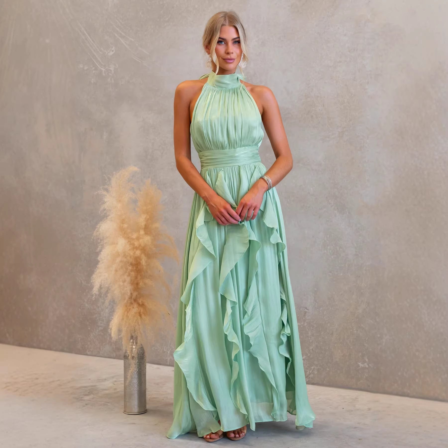 Vera | Verspieltes Maxikleid mit Rüschen