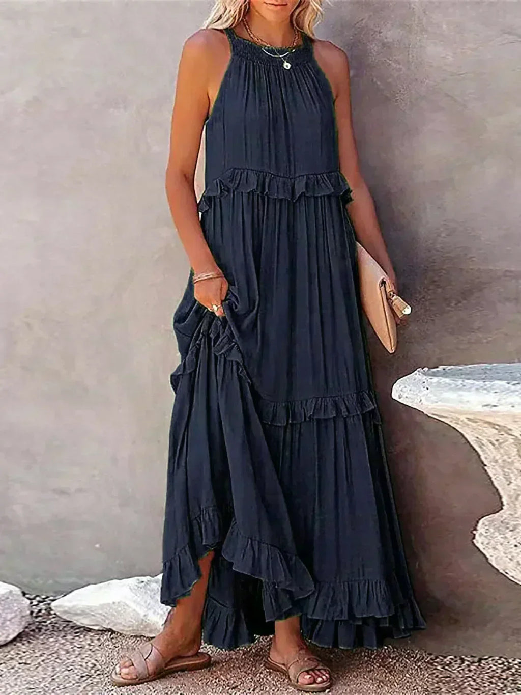 Vera | Kleid mit romantischem Rüschenabschluss