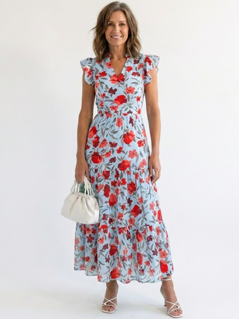 Vera | Florales Midi-Kleid mit Charme