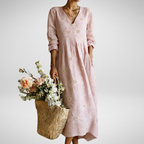 Rosanna | Verspieltes Midi-Kleid mit Blumenmuster