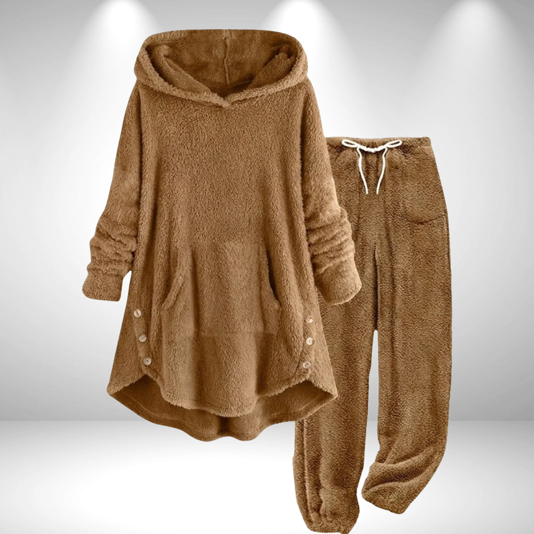 Valentina | Kuschelweiches Lounge-Set aus Plüsch
