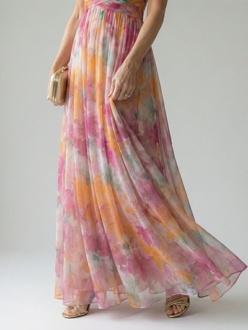Liesbeth | Weiches Wickel-Maxi-Kleid
