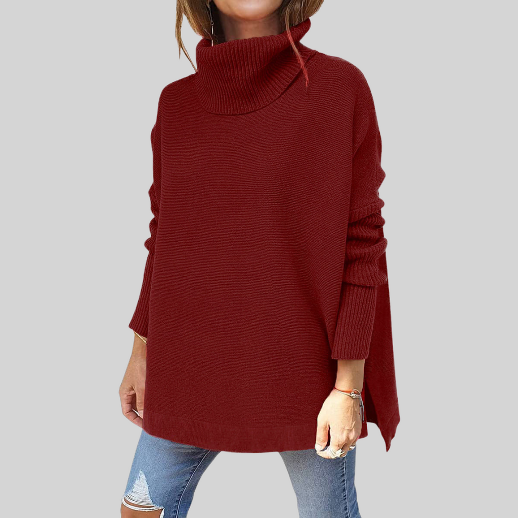 Vera | Weiter Pullover mit Rollkragen