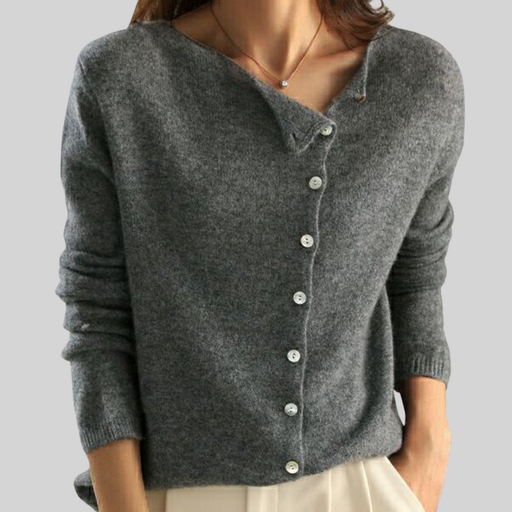 Lena | Feinstrick-Cardigan mit Knopfleiste