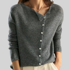 Lena | Feinstrick-Cardigan mit Knopfleiste