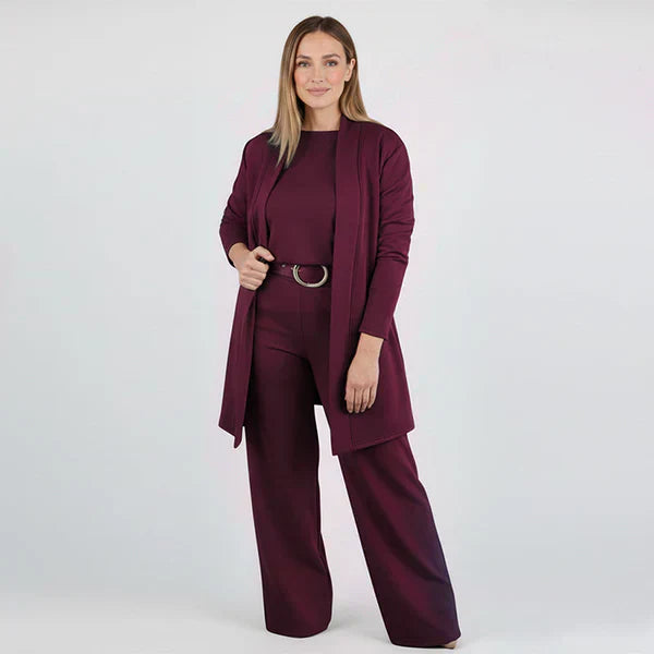 Vera | Elegantes dreiteiliges Stretch-Ensemble