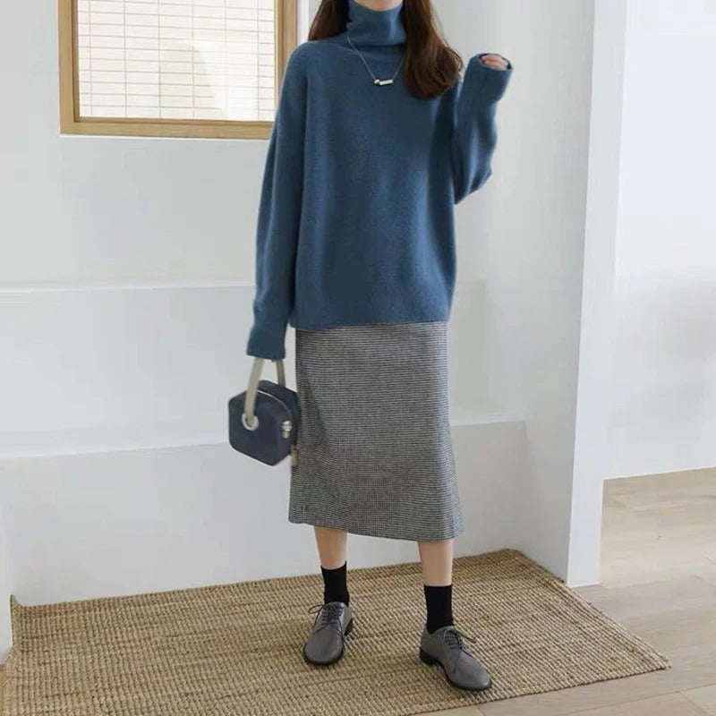 Vera | Weicher Rollkragenpullover in Camel