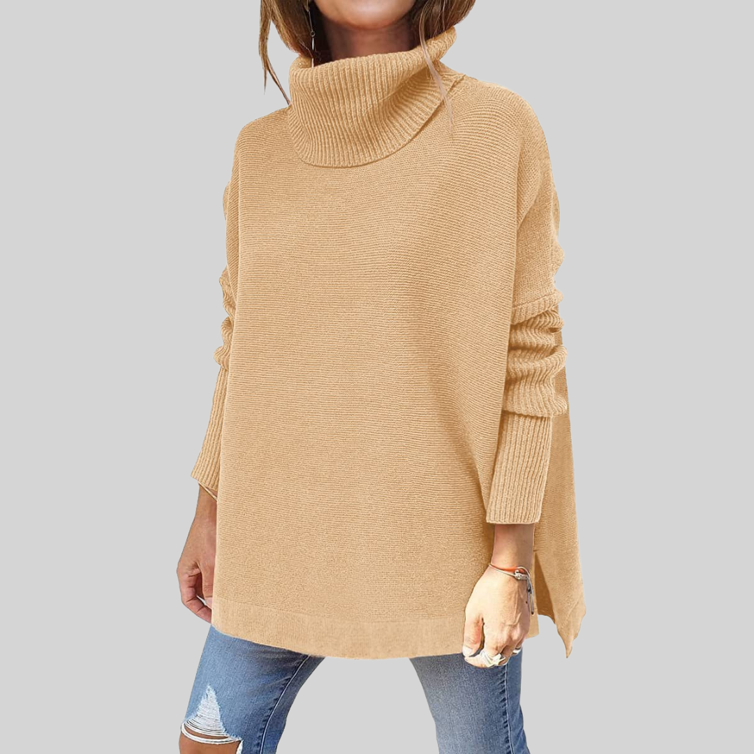 Vera | Weiter Pullover mit Rollkragen