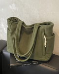 Frieda | Gerippte Tasche mit Kordel-Akzent