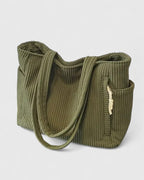 Serena | Elegante Ripp-Tasche mit Kordelverzierung