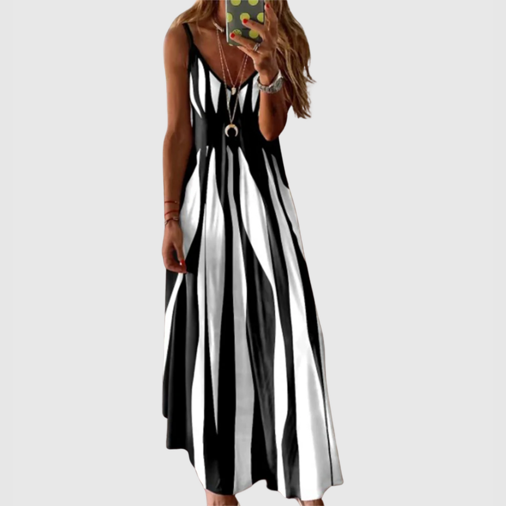 Marlene | Sommerkleid mit klassischen Streifen
