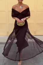 Nadine | Elegantes Maxi-Kleid mit Falten