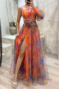 Vera | Florales Maxi-Sommerkleid mit Falten
