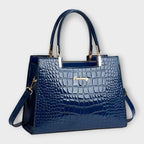 Vera | Schimmernde Reptilprägung Handtasche