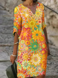 Vivienne | Verspieltes Midi-Kleid mit Blumenprint