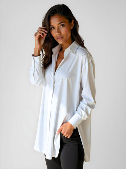 Das mühelose Oversized-Hemdblusenkleid