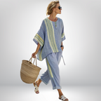 Vera | Verspieltes Boho-Set mit Streifen