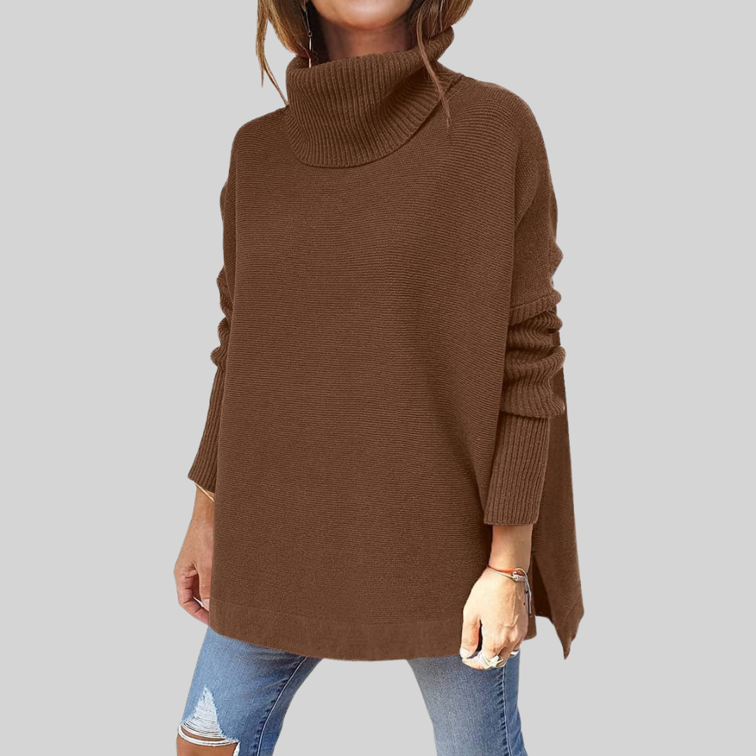 Vera | Weiter Pullover mit Rollkragen