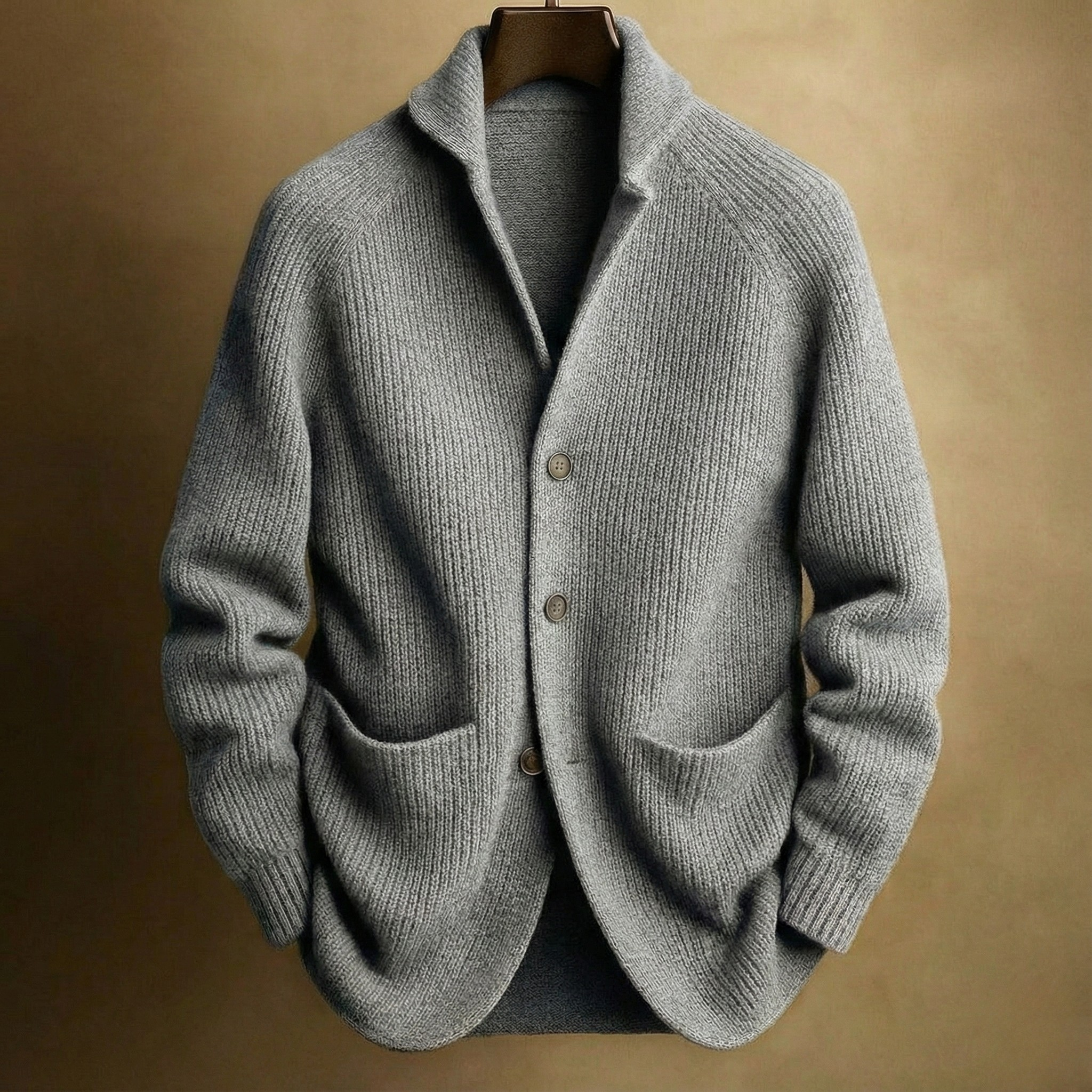Vera | Gerippte Strickjacke für Herren