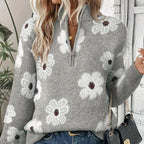 Petra | Pullover mit Reißverschlusskragen