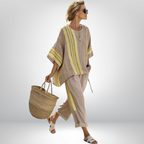 Vera | Verspieltes Boho-Set mit Streifen