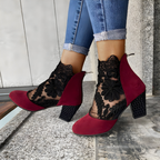 Klara | Spitzenbesetzte Ankle Boots