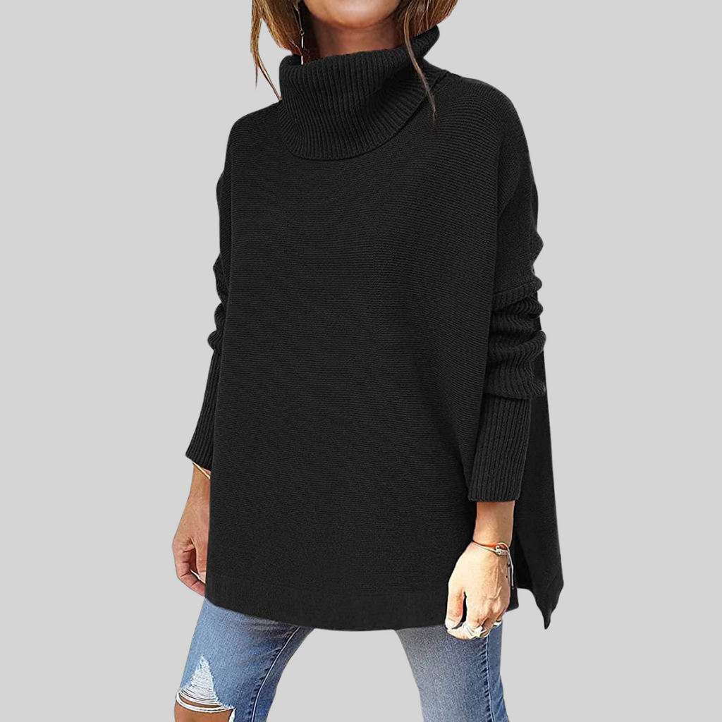 Vera | Weiter Pullover mit Rollkragen