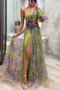 Vera | Florales Maxi-Sommerkleid mit Falten