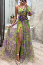 Vera | Florales Maxi-Sommerkleid mit Falten
