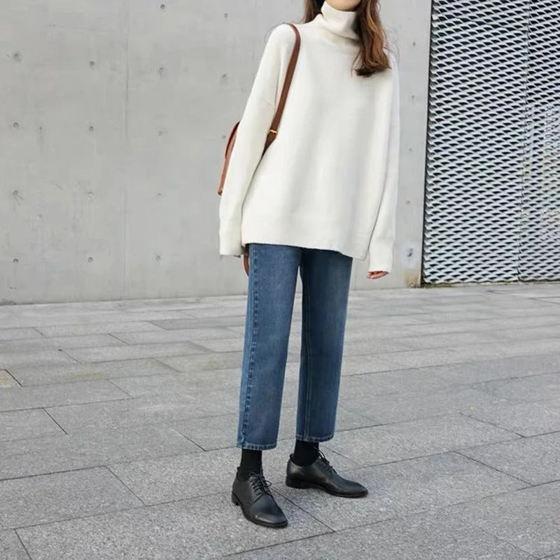 Vera | Weicher Rollkragenpullover in Camel