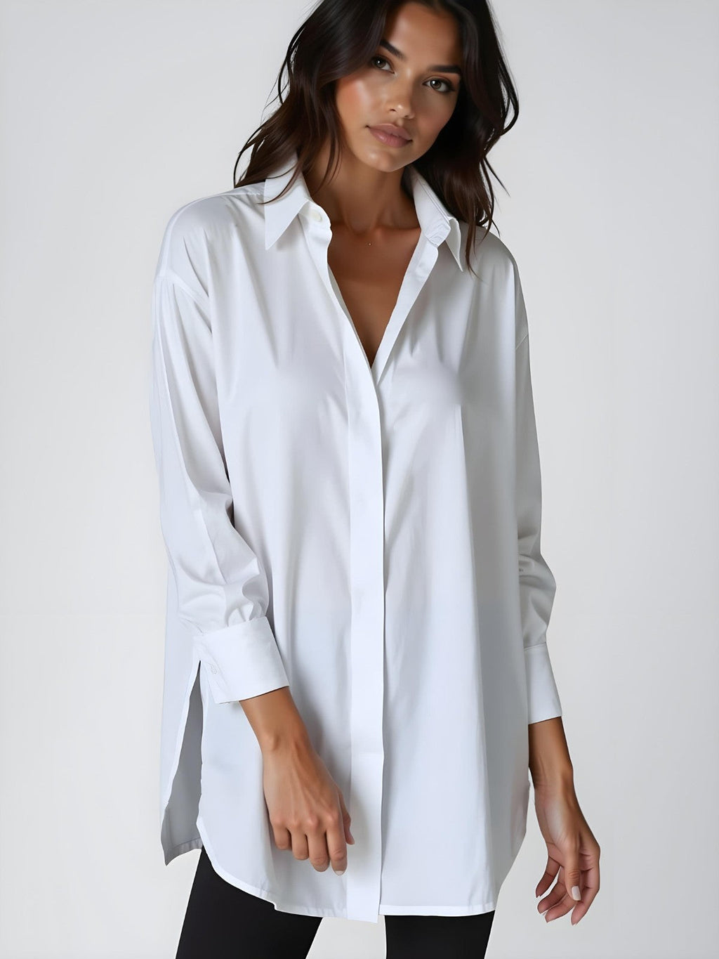 Frieda | Lässiges Oversize-Hemdkleid