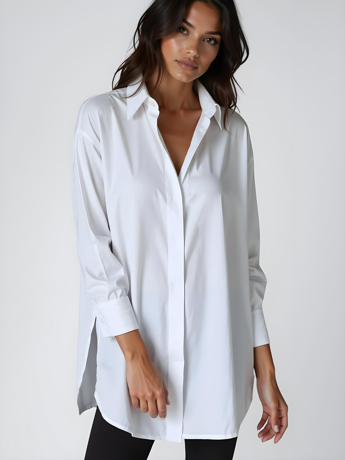 Das mühelose Oversized-Hemdblusenkleid