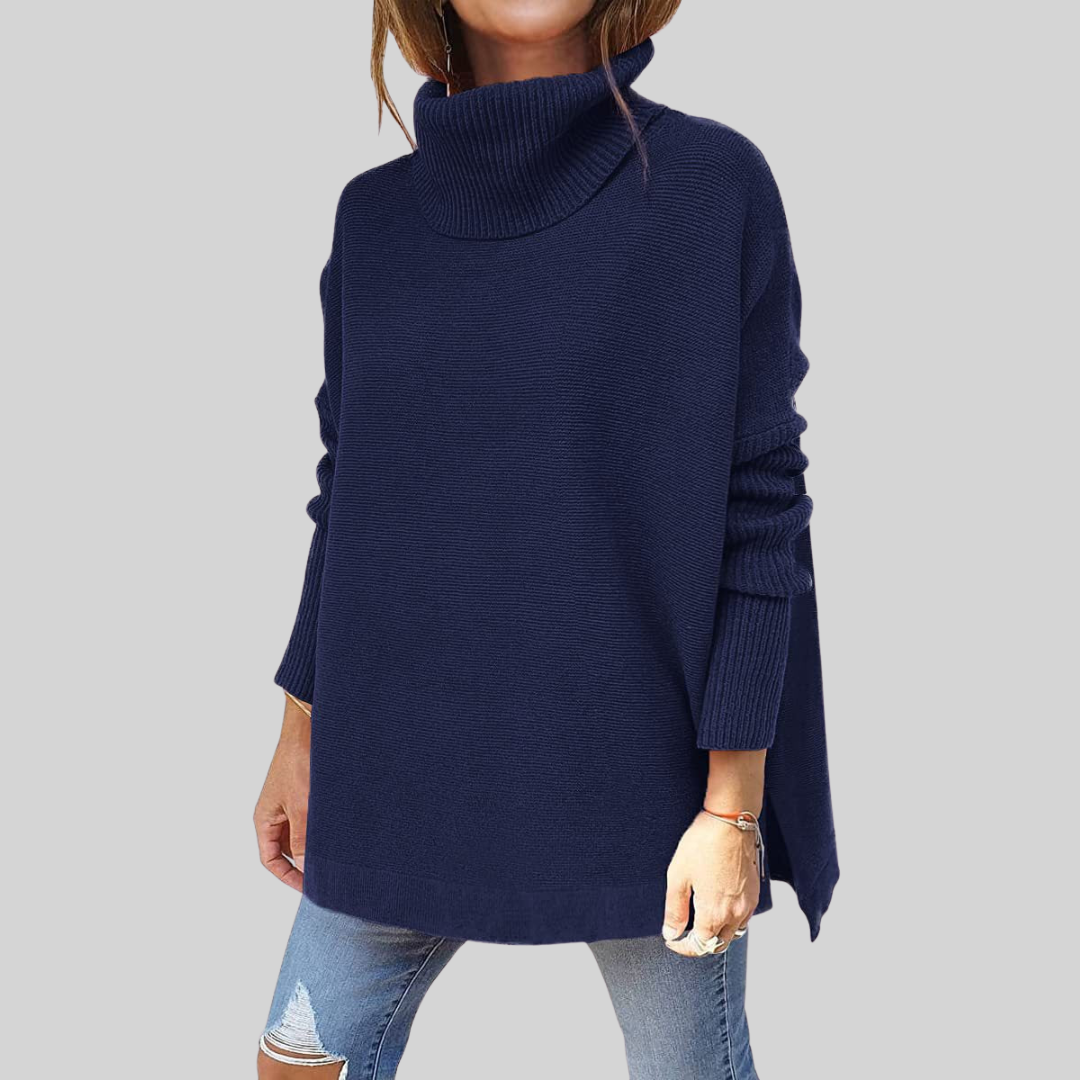 Vera | Weiter Pullover mit Rollkragen