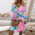 Frieda | Ausgestelltes Kleid mit Trompetenärmeln