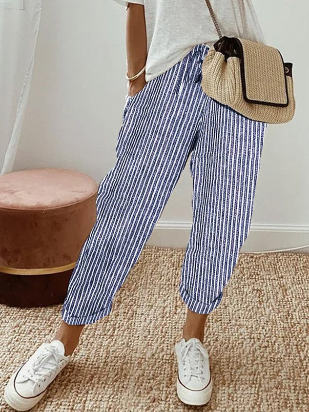 Vera | Leichte Sommerhose mit Leinen