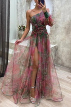 Vera | Florales Maxi-Sommerkleid mit Falten