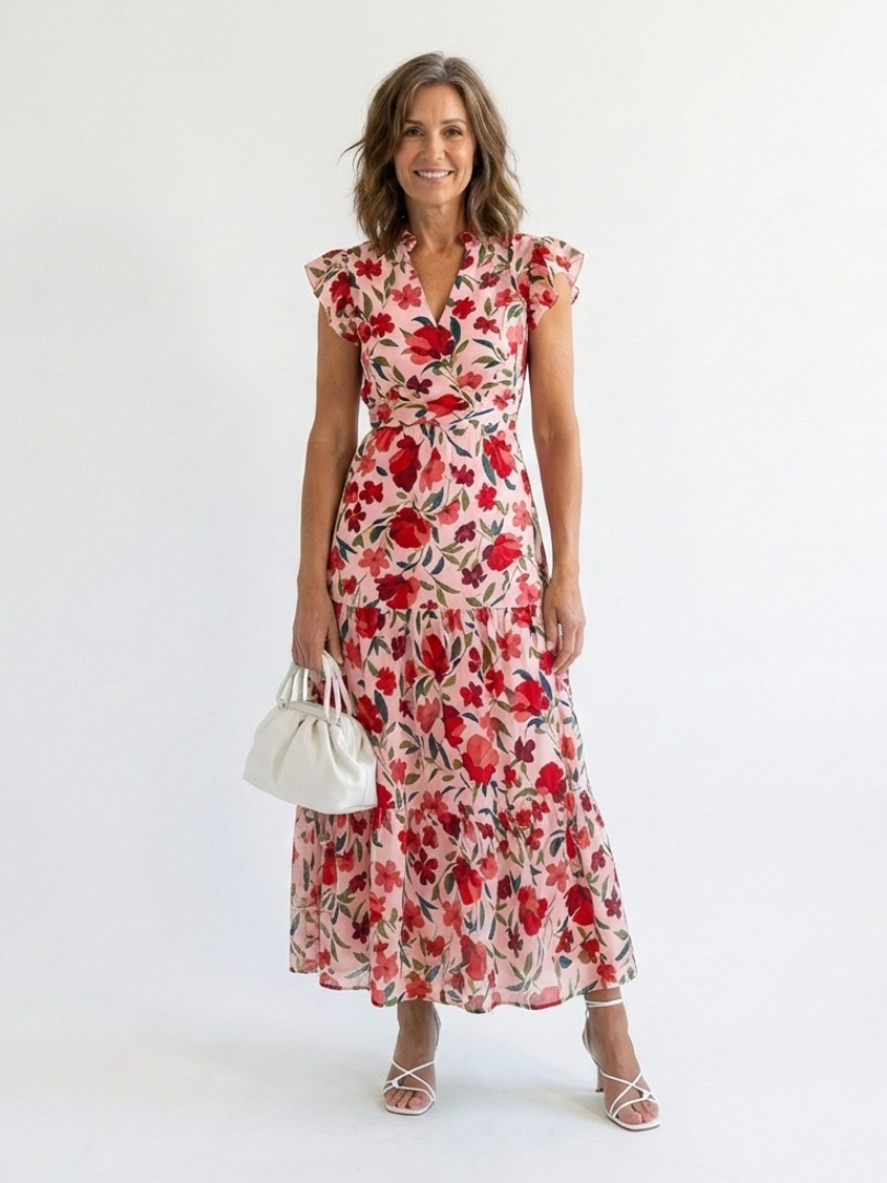 Vera | Florales Midi-Kleid mit Charme