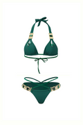 Frieda | Funkelndes Bikini-Set in Meeresblau