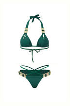 Frieda | Funkelndes Bikini-Set in Meeresblau