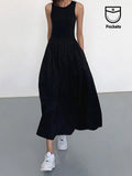 Frieda | Fließendes Maxikleid in Silhouettenform