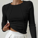 Lena | Gestreiftes Shirt mit Rundhalsausschnitt