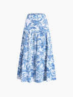 Frieda | Zweiteiliges Rock-Set in Blau