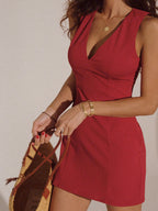 Frieda | Feuerfarbenes Kleid mit Eleganz