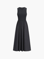 Frieda | Fließendes Maxikleid in Silhouettenform