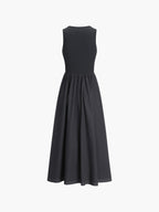 Frieda | Fließendes Maxikleid in Silhouettenform