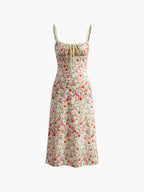 Klara | Verspieltes Blumenkleid im Wiesenprint